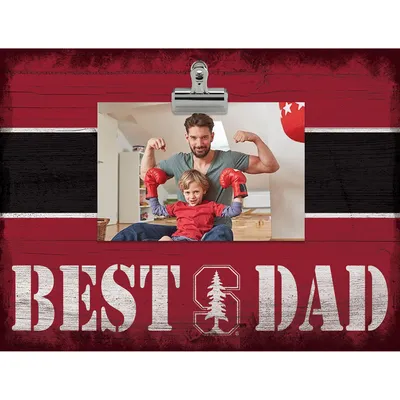 Stanford Cardinal 10'' x 10'' Best Dad Clip Frame