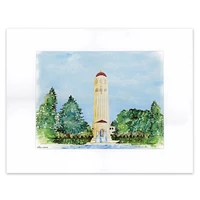 Stanford Cardinal 16'' x 20'' College Art Hoover Tower Print