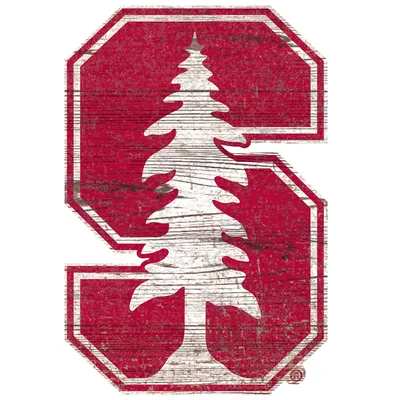 Stanford Cardinal 24'' x 24'' Distressed Logo Cutout Sign