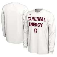 Unisex Nike  White Stanford Cardinal 2024 On-Court Bench Energy Long Sleeve T-Shirt