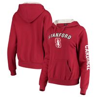 Women's Colosseum Cardinal Stanford Loud and Proud Pullover Hoodie