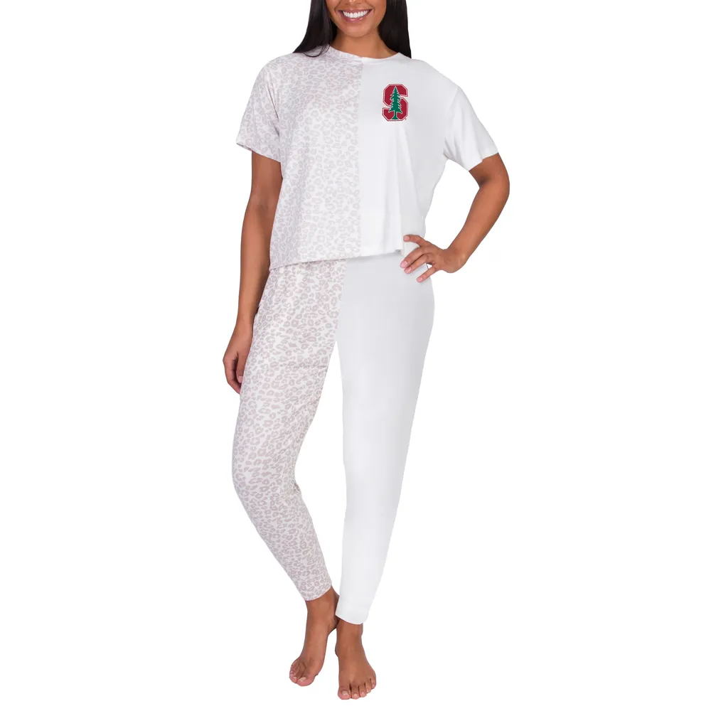 Women's Concepts Sport Cardinal/Gray Stanford Cardinal Lodge T-Shirt &  Flannel Pants Sleep Set