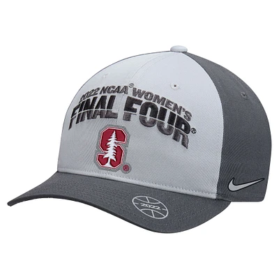 Nike Gris Stanford Cardinal 2022 NCAA Women's Basketball Tournament March Madness Final Four Regional Champions Locker Room Classic 99 Casquette réglable