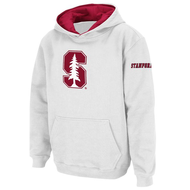 Chandail à capuchon gros logo Stanford Cardinal de pour jeunes Stadium Athletic blanc