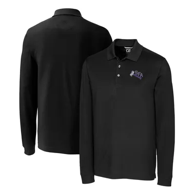 Stephen F Austin Lumberjacks Cutter & Buck Advantage Tri-Blend Pique Long Sleeve Polo