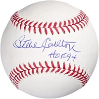 Steve Carlton Philadelphia Phillies Autographed Baseball with "HOF 94" Inscription