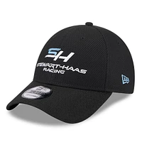 Men's New Era  Black Stewart-Haas Racing 9FORTY Adjustable Hat