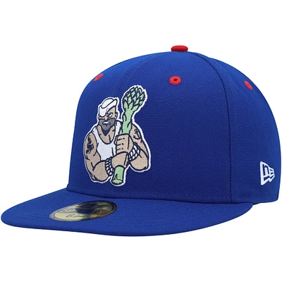 Casquette ajustée New Era Stockton Ports Marvel x Minor League 59FIFTY bleue pour homme