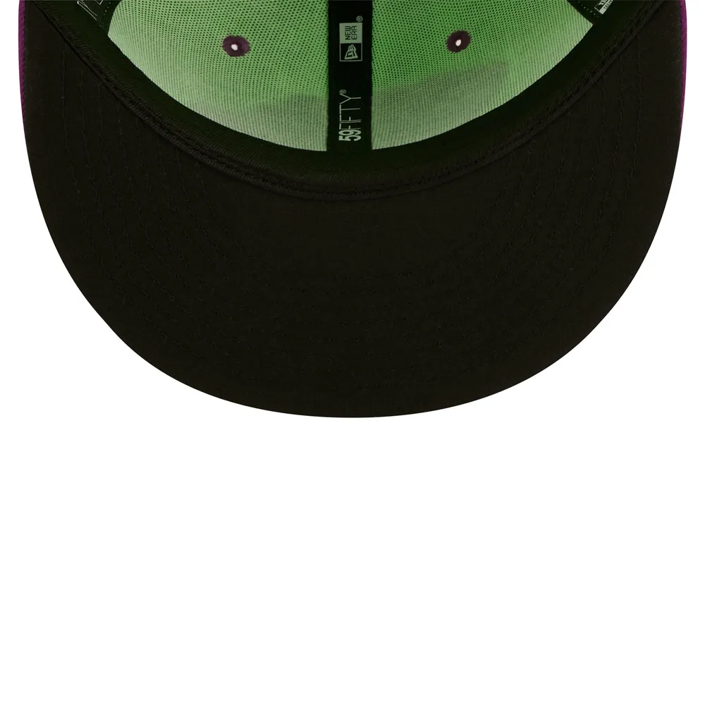 Casquette ajustée 59FIFTY Caballos De Stockton Copa La Diversion New Era pour homme, vert/violet