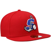 Men's New Era Red Stockton Ports Authentic Collection Team Home 59FIFTY Fitted Hat