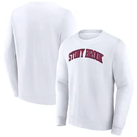 Sweat-shirt à capuche avec nom court pour homme Fanatics White Stony Brook Seawolves