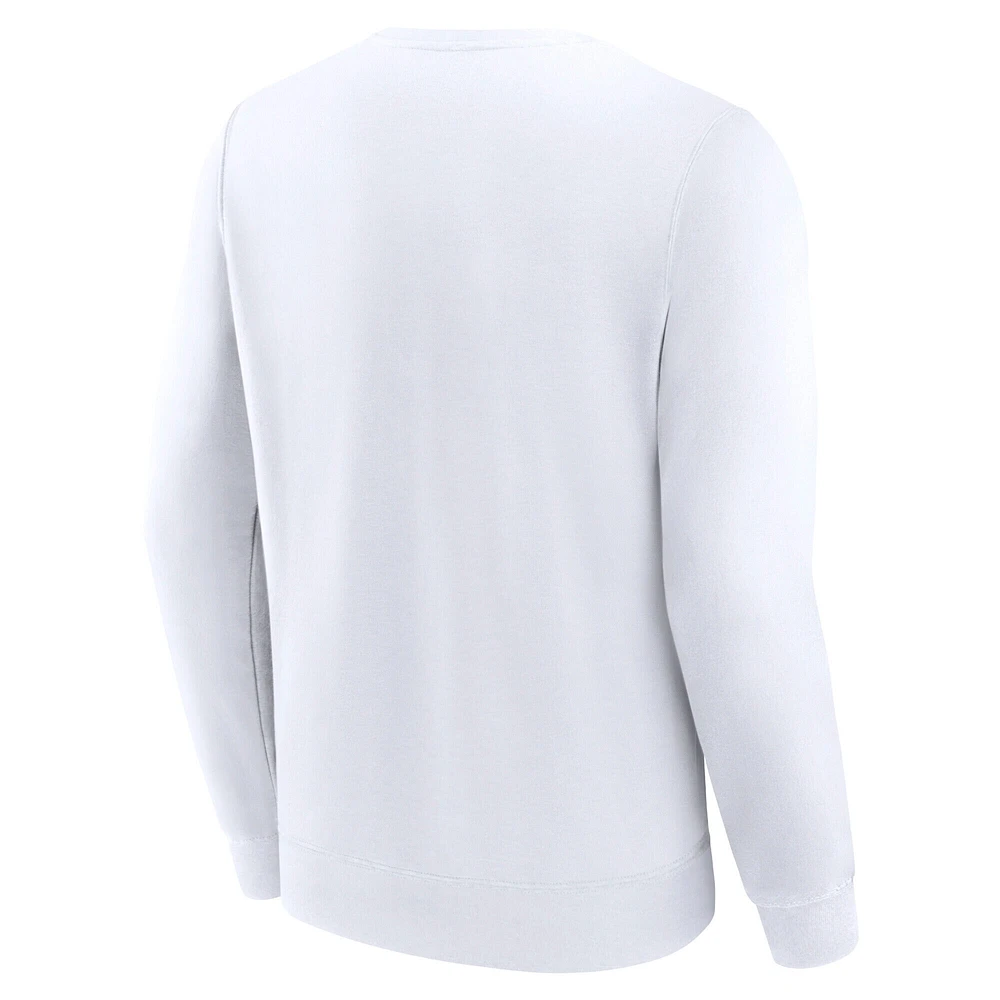 Sweat-shirt à capuche avec nom court pour homme Fanatics White Stony Brook Seawolves