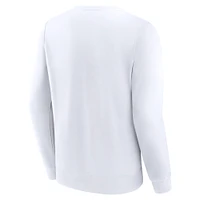 Sweat-shirt à capuche avec nom court pour homme Fanatics White Stony Brook Seawolves