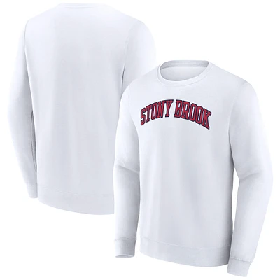 Sweat-shirt à capuche avec nom court pour homme Fanatics White Stony Brook Seawolves