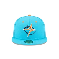 Men's New Era  Blue Sugar Land Space Cowboys Theme Nights 59FIFTY Fitted Hat