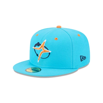 Men's New Era  Blue Sugar Land Space Cowboys Theme Nights 59FIFTY Fitted Hat