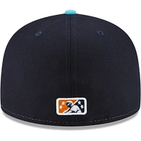 Men's New Era Black Sugar Land Space Cowboys Authentic Collection Team 59FIFTY Fitted Hat