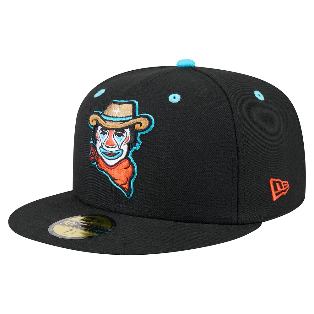 Men's New Era Black Sugar Land Space Cowboys Copa de la Diversión 59FIFTY Fitted Hat