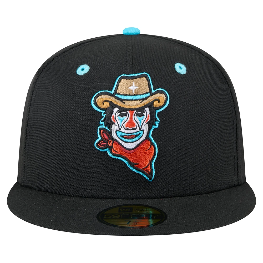 Men's New Era Black Sugar Land Space Cowboys Copa de la Diversión 59FIFTY Fitted Hat