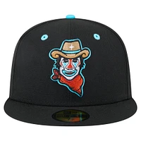 Men's New Era Black Sugar Land Space Cowboys Copa de la Diversión 59FIFTY Fitted Hat