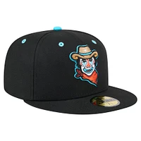 Men's New Era Black Sugar Land Space Cowboys Copa de la Diversión 59FIFTY Fitted Hat