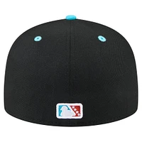 Men's New Era Black Sugar Land Space Cowboys Copa de la Diversión 59FIFTY Fitted Hat