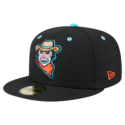 Men's New Era Black Sugar Land Space Cowboys Copa de la Diversión 59FIFTY Fitted Hat