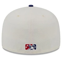 Casquette ajustée 59FIFTY originale White Sugar Land Space Cowboys Big League Chew New Era pour hommes