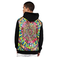 Men's Starter Black Super Bowl LIX Stained Glass Pullover Hoodie