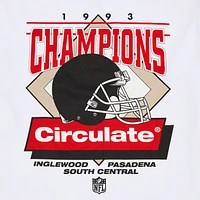 Men's Circulate NFL Origins White Super Bowl LVI LA x 1993 Champions T-Shirt