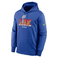 Men's Nike Royal Super Bowl LIX Performance Pullover Hoodie