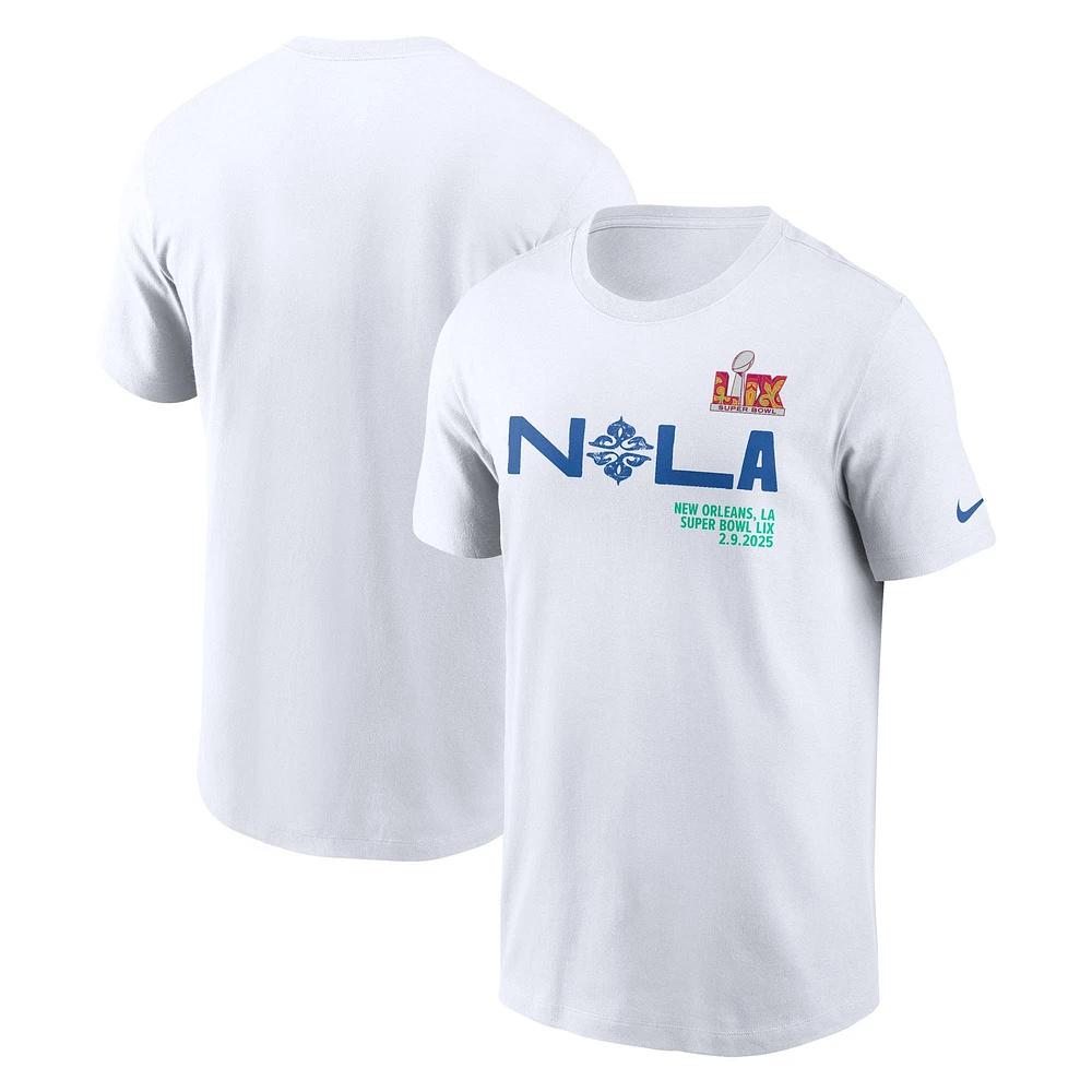 T-shirt Nike blanc Super Bowl LIX pour homme