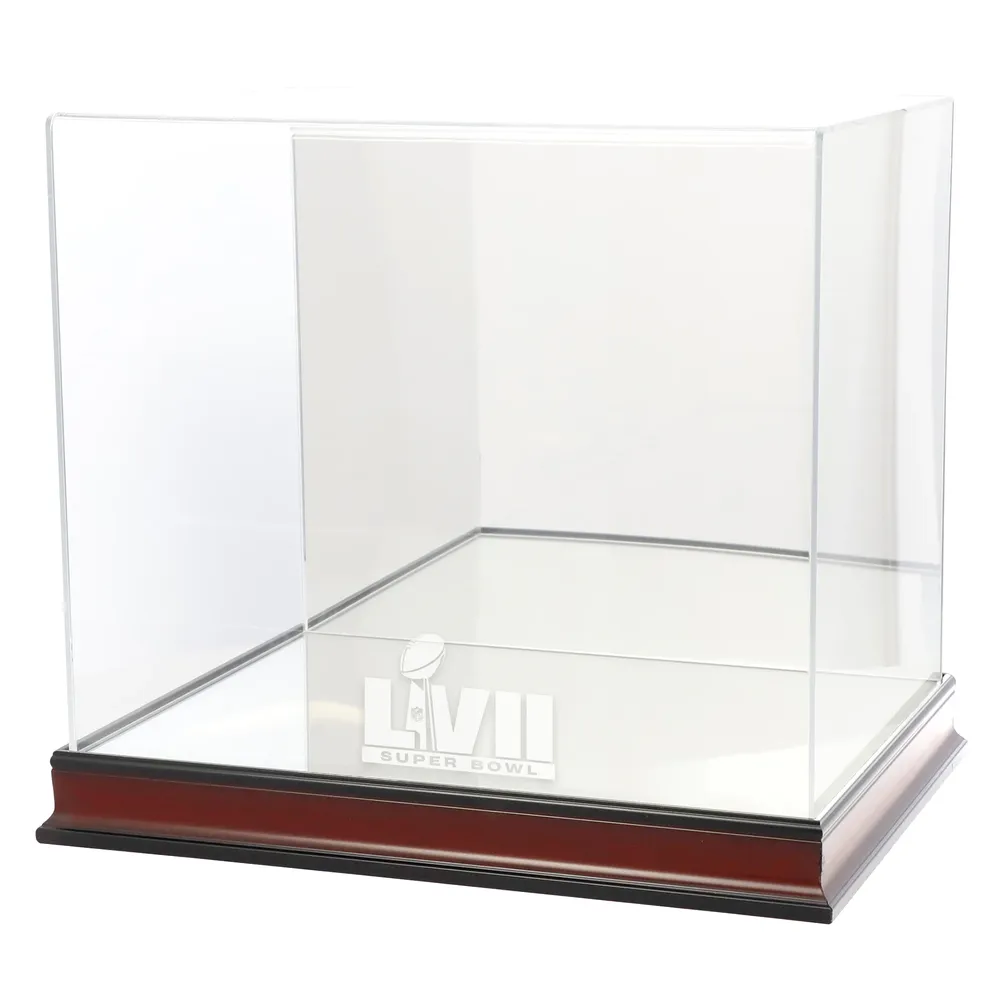 Kansas City Chiefs Mahogany Logo Mini Helmet Display Case