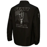 Veste d'entraîneur unisexe FENTY pour Mitchell & Ness noire Super Bowl LVII à boutons-pression