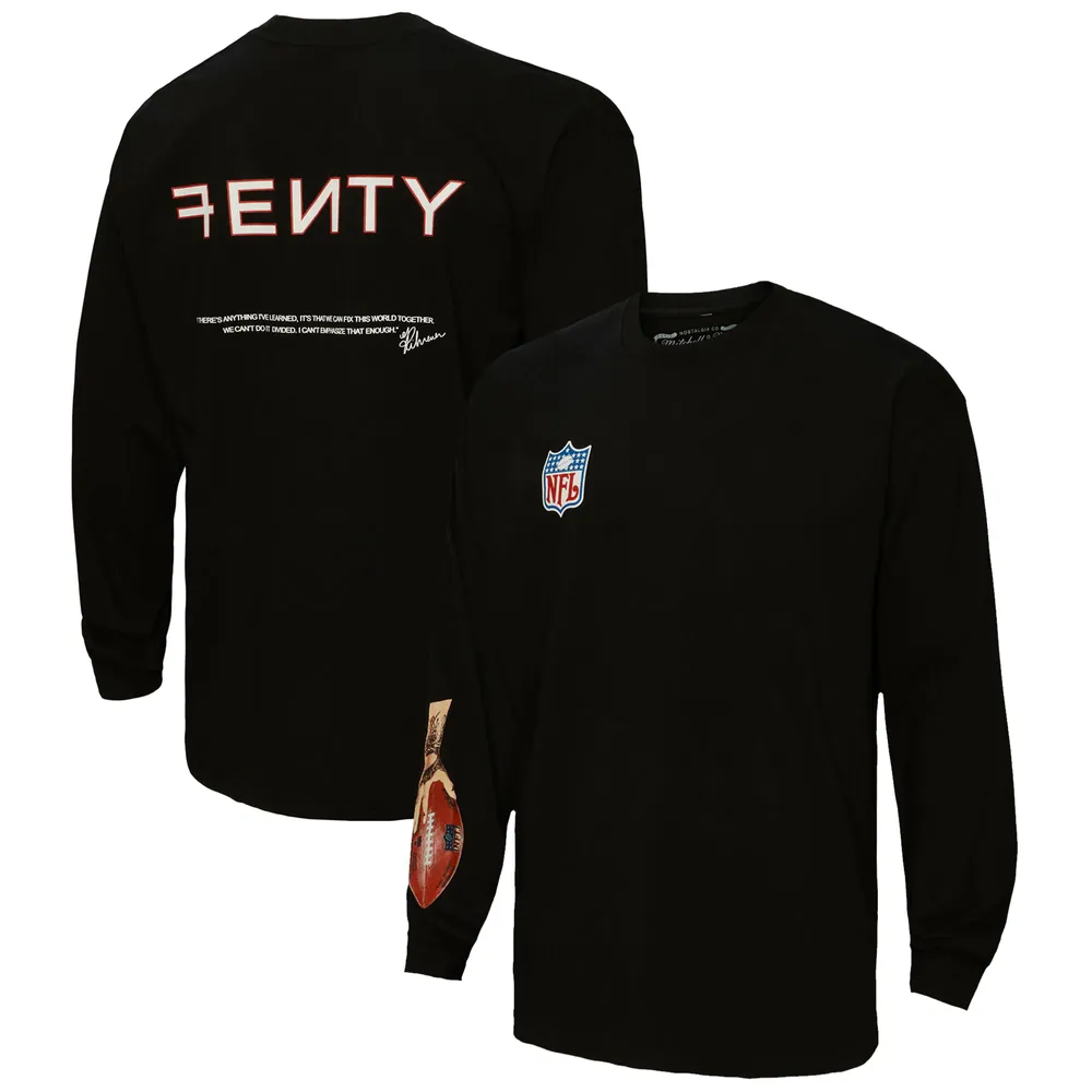 Unisex FENTY for Mitchell & Ness White Super Bowl LVII Icon Long Sleeve T- Shirt