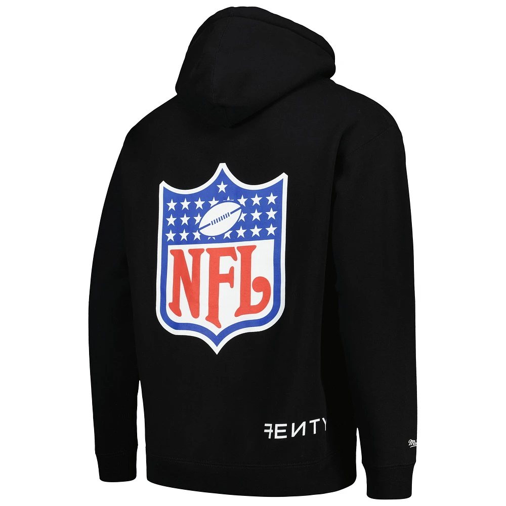 Sweat à capuche unisexe FENTY pour Mitchell & Ness Black Super Bowl LVII Icon