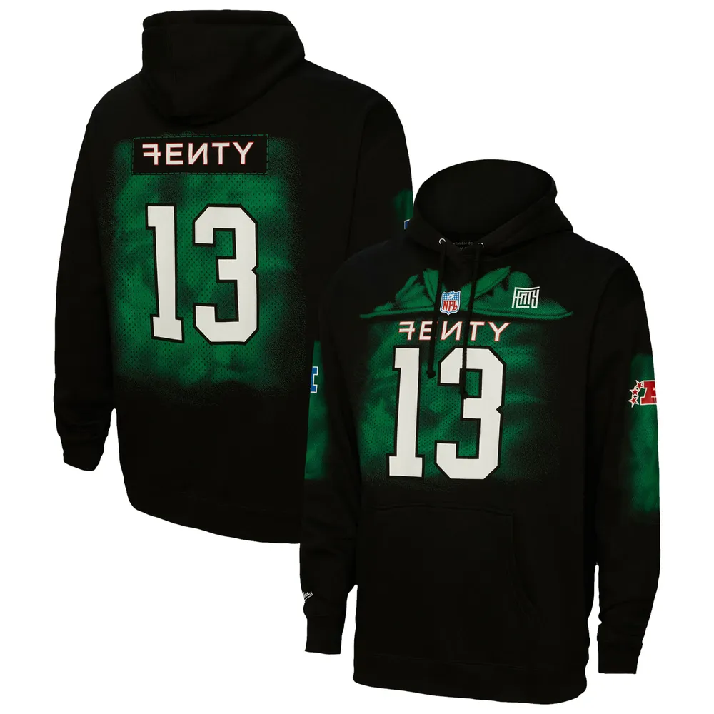 Sweat à capuche unisexe FENTY pour Mitchell & Ness en jersey noir Super Bowl LVII