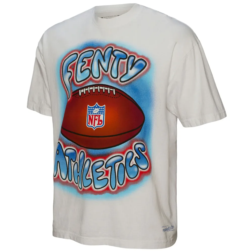 T-shirt unisexe FENTY pour Mitchell & Ness White Super Bowl LVII Airbrush