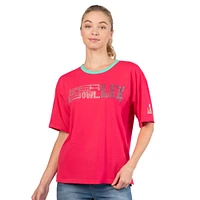 Women's G-III 4Her by Carl Banks Red Super Bowl LIX MVP Oversized T-Shirt