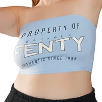 Women's Savage x FENTY Rihanna Blue Game Day LVII Tube Top