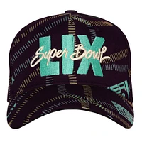 Casquette ajustable noire Super Bowl LIX pour jeunes