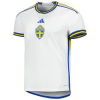 Men's adidas White Sweden National Team 2022/23 Away Replica Jersey