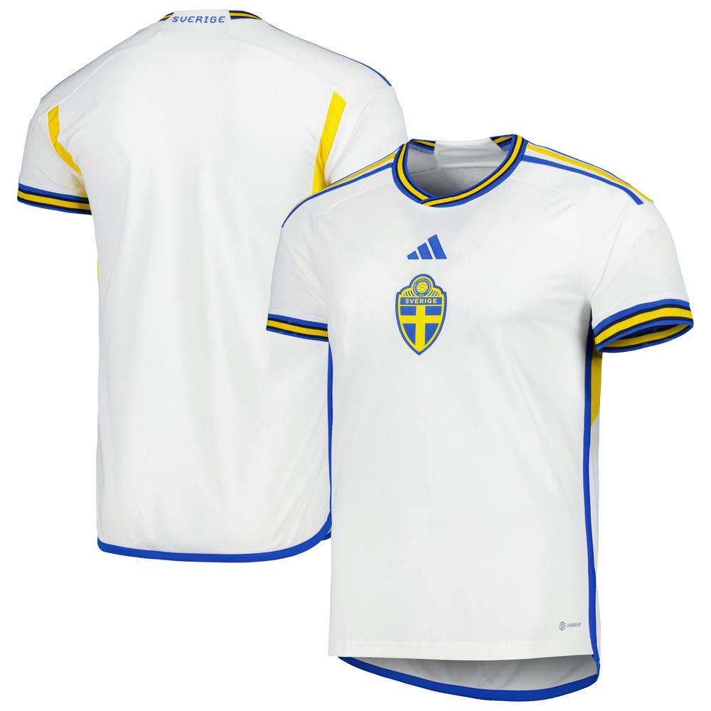 Men's adidas White Sweden National Team 2022/23 Away Replica Jersey