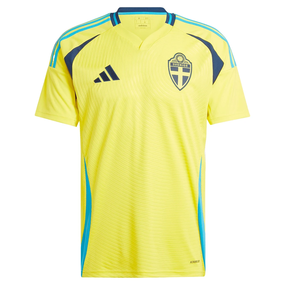 Men's adidas  Yellow Sweden National Team 2024 Home Replica Jersey