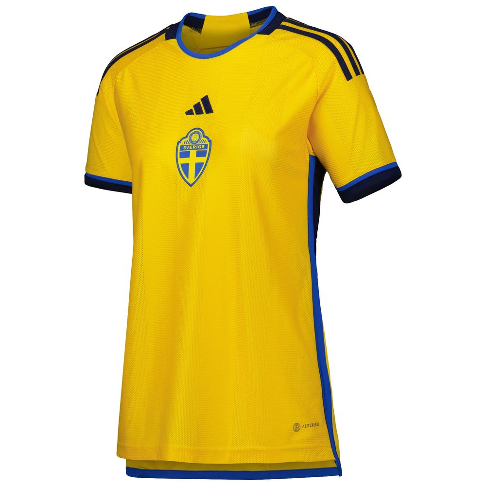 Women's adidas Yellow Sweden National Team 2022/23 Home Replica Jersey