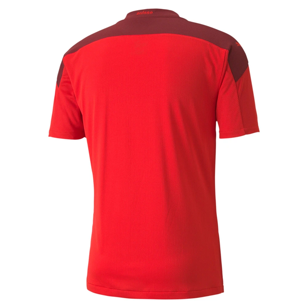 Maillot réplique domicile de l'équipe nationale Suisse 2020/21 Puma rouge/grenat pour homme