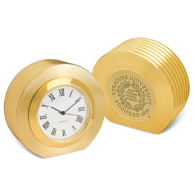Syracuse Orange Presidential II Desk Clock - Gold