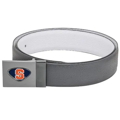 Syracuse Orange Reversible Leather Belt - Gray