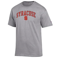 T-shirt Champion Heather Grey Syracuse Orange Arch Over Logo pour homme