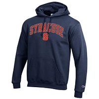 Men's Champion  Navy Syracuse Orange Arch Over Logo Pullover Hoodie